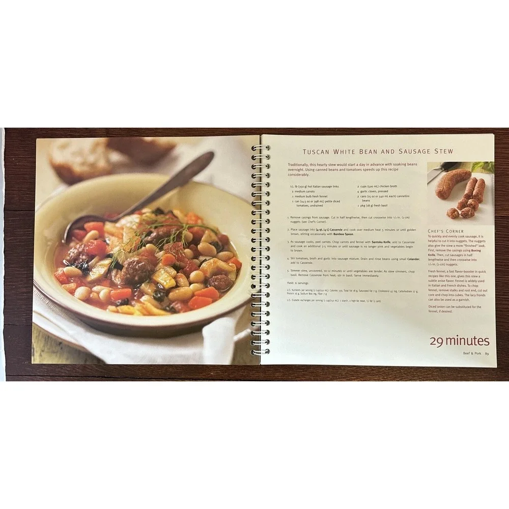 The Pampered‎ Chef - 29 Minutes to Dinner Cookbook - Spiral Bound Paperback